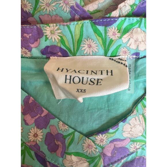 TUCKERNUCK Hyacinth House Multi Floral Bellflower Long Sleeve Maxi Dress NWT XXS - Picture 11 of 12